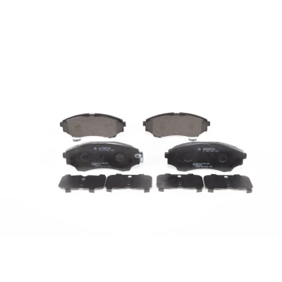 Imagen de BOSCH 0 986 494 323 Juego de pastillas freno Low Metallic con contacto avisador desgaste, acústico desgaste Chapa antichirridos