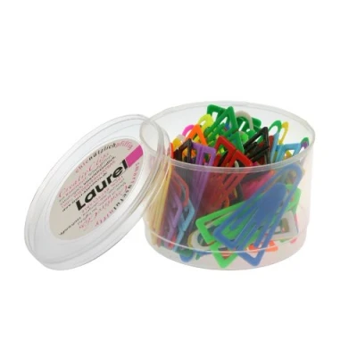 Imagen de Laurel Plastiklips Paquete de 75 clips para papeles, multicolor