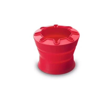 Imagen de LAMY 1231402 Aquaplus 543 Vaso de agua plegable con bandeja para pinceles en color rojo, ideal clases escolares