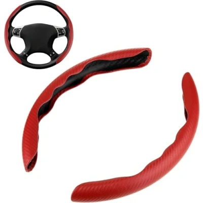 Imagen de LiyanWu Funda Volante Coche para VW TROC 2018 2023, Segmentado Antideslizante Transpirable Durable Cubiertas, Interior Accesorios
