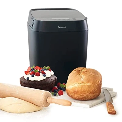 Imagen de Panasonic Croustina SD ZD2010 Panificadora para pan con corteza (18 programas, máquina de pan, sin gluten, crujiente, integral corteza), color negro