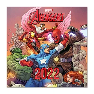 Imagen de Grupo Erik Calendario Los Vengadores 2022 incluye póster de regalo Marvel pared │ anual mensual Producto con licencia oficial
