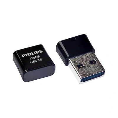 Imagen de PHILIPS Unidad Flash USB 3.0 de 128 GB Pico Edition, Almacenamiento Memoria Ultra pequeño para PC, portátil, computadora, Smart TV, Audio Coche y más, Lee hasta 180 MB/s