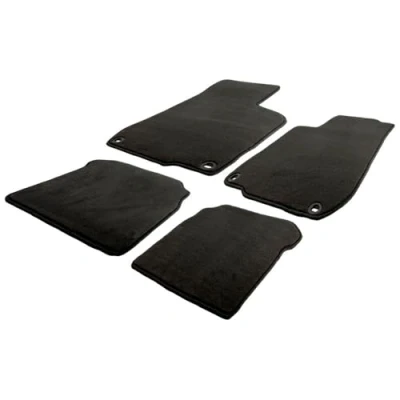 Imagen de AutoStyle TM KI560V Juego de alfombrillas suelo terciopelo delante y detrás negro