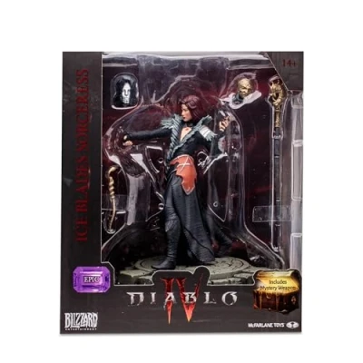 Imagen de McFarlane Diablo IV Collection, Escultura Epica Hechicera, Figura del Videojuego decorativa 15cm con accesorios y un arma de juguete secreta, para fans coleccionistas, +14 años, Bizak (64386739)