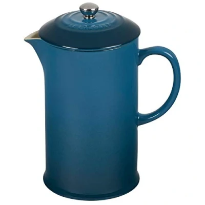 Imagen de Le Creuset Cafetera de prensa cerámica gres, 1 L, Deep Teal, 60706086420003