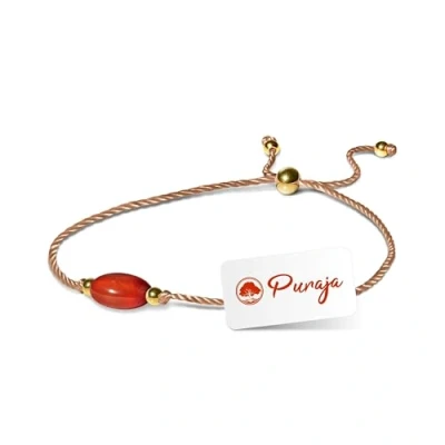 Imagen de PURAJA pulsera de piedras preciosas para mujer con perlas acero inoxidable chapado en oro 18 quilates hecha a mano la suerte Mutmacher, Eine Grösse, Gema, Ónix