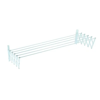 Imagen de Sauvic 89793 Tendedero E x tensible plastificado 90 cm, Color Blanco, 78 26,5 cm