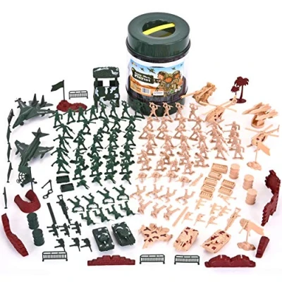 Imagen de JOYIN 164pcs Soldados de Juguete plástico Militar Conjunto del Ejército Figuras Set Militares