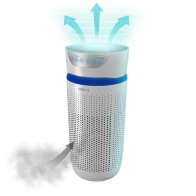 Imagen de HoMedics Purificador de aire AP T30 Filtro HEPA con carbón activo Elimina hasta el 99.9% los alérgenos, polen, polvo, humo, caspa para mascotas, moldes, virus, malos olores, tabaco en hogar