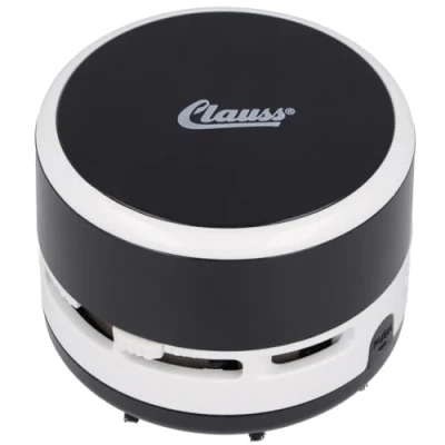 Imagen de Clauss 2Clean Miniaspirador, con Pilas, Plástico, Negro/Blanco