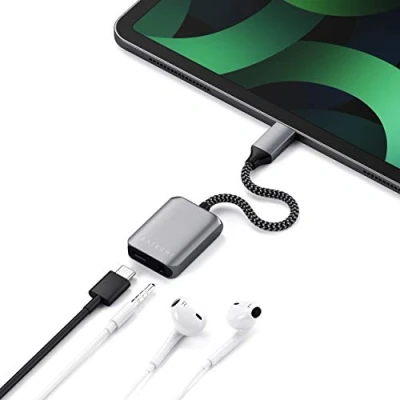 Imagen de Adaptador Satechi Usb c A Audio Y Pd