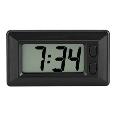 Imagen de Joyzan LCD Despertador Digital, Reloj Ultrafino Pequenos Relojes Electronicos Para Dormitorio Oficina Cocina Cabecera de Coche con Calendario y Hora a Pilas Mesa Viaje Sala Oficinas Familiares