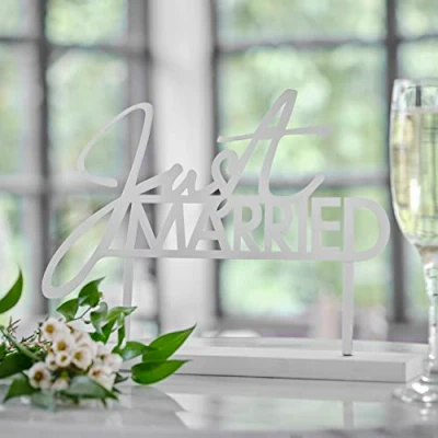 Imagen de Ginger Ray Letrero contemporáneo para mesa de boda, Color negro (BW 426)