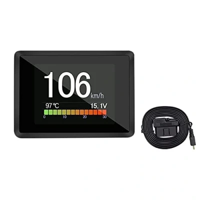 Imagen de Sadkyer para Coche A203 OBD2, Ordenador de Bordo Digital Pantalla Viaje Indicador Consumo Combustible Velocidad EscáNer OBD2