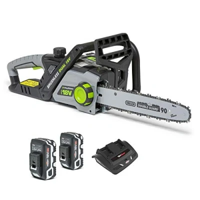 Imagen de Murray IQ18DCSK Dual 18V Lithium Ion 35cm Kit Motosierra sin cuerda, Powered by Briggs &amp; Stratton, 36V 1200W Motor cepillos, 2x5Ah batería y cargador incluído, 1697225