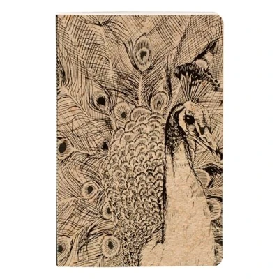 Imagen de Clairefontaine 116036C Cuaderno pequeño cosido con hilo de naturaleza sobre manta Kraft (11 x 17 cm, 64 páginas, líneas papel, 90 g, colección Le Cerisier Blanc 4 visuales, entrega aleatoria