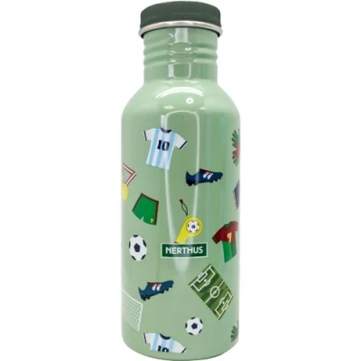 Imagen de NERTHUS FIH 1343 Botellín de agua infantil con tapón pajita a prueba fugas 500 ml, Botella para niños