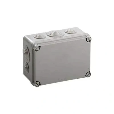 Imagen de IDE EV161 IP65 Caja Estanca de Derivación con Tapa Opaca y Conos, Gris, 116mm x 162mm 76mm