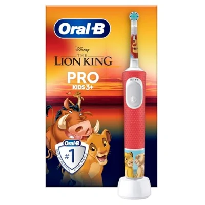 Imagen de Oral B Pro Kids Cepillo De Dientes Eléctrico, 1 Mango El Rey León, Cabezal, Diseñado Por Braun, Apto Para Niños Mayores 3 Años