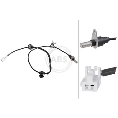 Imagen de A.B.S. 32208 Sensor de ABS activo 750mm blanco MAZDA: MX 5 III (NC) 2.0, 1.8 2005 2014