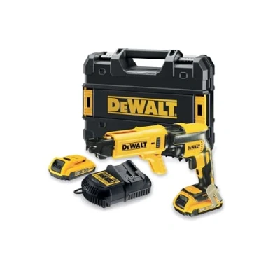 Imagen de DEWALT DCF620D2K QW Atornillador panel de yeso sin escobillas XR 18V, Batería Li Ion 2.0Ah y Cargador rápido tornillos, Incluye maletín TSTAK