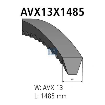 Imagen de DT Spare Parts 4.80623 Correa Trapecial 13 1485