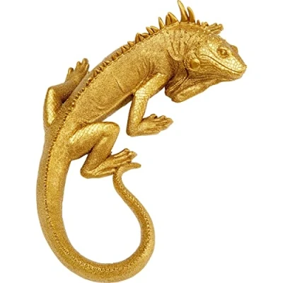 Imagen de Kare Objeto de Pared Lizard, 40 x 17 cm Decoración, Dorado, 40x16,5x8,5cm