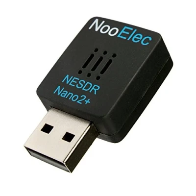 Imagen de NESDR Nano 2+ Tiny Black RTL SDR USB Set (RTL2832U + R820T2) con Ruido de Fase ultrabaja 0.5PPM TCXO y Antena MCX. Radio definida por Software, Compatible DVB T ADS B, ESD Safe