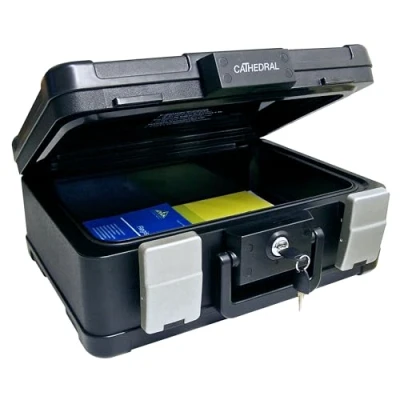 Imagen de Cathedral Caja para documentos (ignífuga, impermeable, tamaño A4)