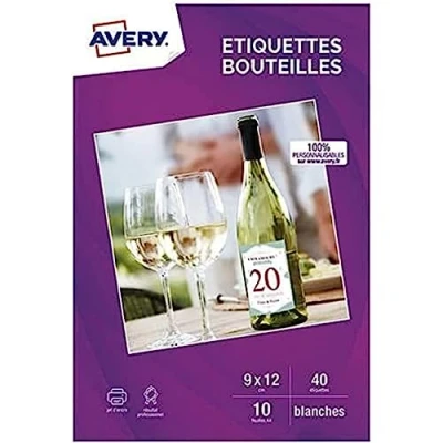 Imagen de Avery C9269 10 Etiquetas para botellas (40 unidades, 120 x 90 mm)