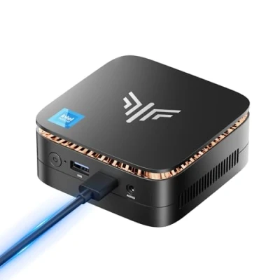 Imagen de NiPoGi Mini PC Ιntel Alder Lake N97(hasta 3.6GHz) 16GB DDR4/1TB M.2 SSD(MAX 2TB) AK1PLUS Desktop,Ordenadores de Sobremesa 4K@60HZ UHD Dual Display/WiFi 6/BT5.2/RJ45 LAN/VESA Stand para el Hogar