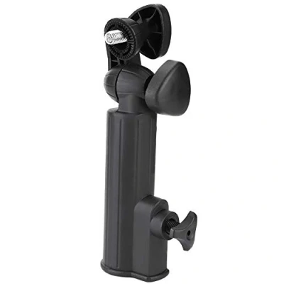 Imagen de Nancunhuo Paraguas Carro Golf Push Trolley Paragüero Soporte Plástico Tirar Bicicleta Carrito Negro Universal