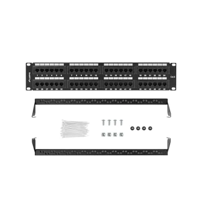 Imagen de LANBERG Patch Panel 48 Puertos 2U 19? Cat.6 Negro Marca