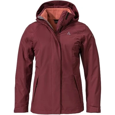 Imagen de Schöffel Partinello L Chaqueta 3 en 1 Doble, Mujer, Granate, 38