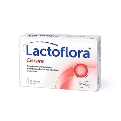 Imagen de Lactoflora Probiótico Ciscare para molestias urinarias con Arándano Rojo Americano Cistitis Infecciones 30 Cápsulas