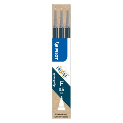 Imagen de PILOT Lote de 6 recambios por 3 para Roller FRIXION Point BLS FRP5 punta fina azul negro