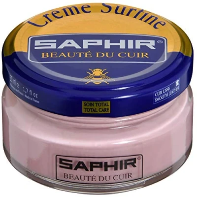 Imagen de SAPHIR Crème Surfine 50 ml Pommadier Crema para Nutrir y Suavizar los Cueros Lisos (Rosa Viejo 91)