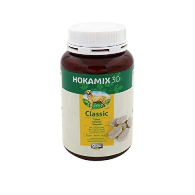 Imagen de GRAU El original HOKAMIX30 Classic en forma de tabletas, mezcla hierbas universal para perros, paquete individual (1 x 200 unidades), alimento complementario perros