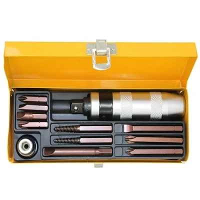 Imagen de Juego de destornilladores impacto 12 piezas Manual Reversible Extractor Herramientas manuales