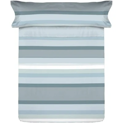 Imagen de Donegal Collections Juego de Sabanas Cama 105 105x190 Nicol Azul Ropa 3 Piezas Incluye Sabana Bajera, Encimera y Funda Almohada Microfibra Extra Suave