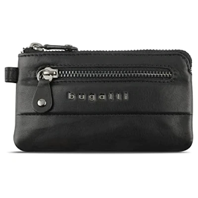 Imagen de bugatti Nome cartera para llaves en auténtica piel de becerro con protección RFID, negra