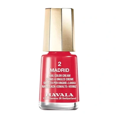Imagen de MAVALA Mini Colors Madrid 02 5 ml, Esmalte de Uñas Pequeño, Color Rojo, Minimiza la Evaporación, Formulados con Ingredientes Seleccionados, Práctico para Llevar