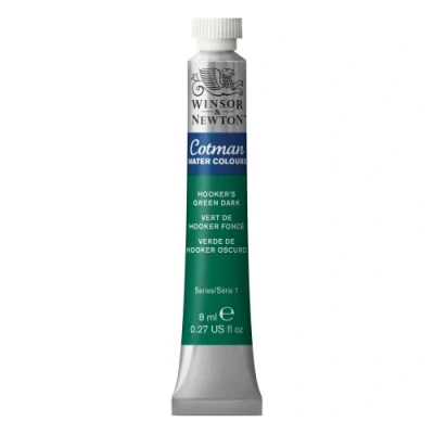 Imagen de Winsor &amp; Newton Cotman 8840094 Pintura de acuarela estudio, colores vivos con muy buenas propiedades procesamiento, tubo 8 ml, color verde oscuro