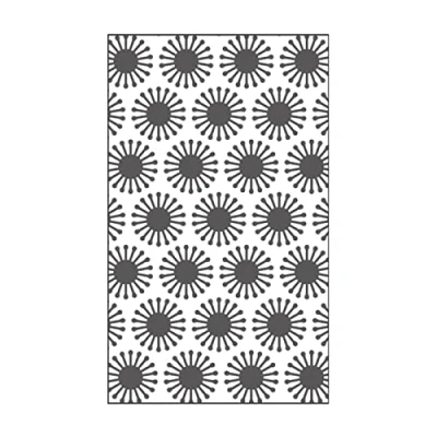 Imagen de Vaessen Creative Mini Carpeta de Embossing, Flores, para Agregar Textura y Dimensión a Páginas Scrapbook, Tarjetas Otras Manualidades Papel, Aluminio, 7,6 x 12,7 cm