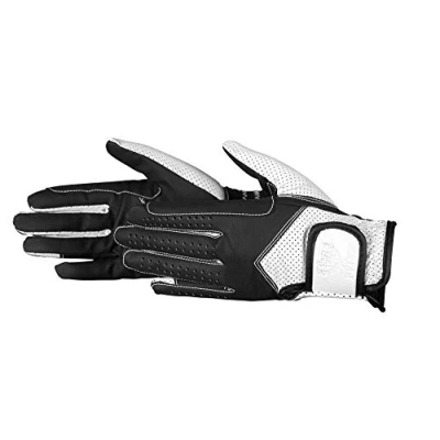 Imagen de PFIFF Reithandschuhe zweifarbig Guantes, Mujer, Negro/Blanco, Large