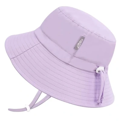 Imagen de JAN &amp; JUL Sombrero de sol ajustable repelente al agua para niñas 50+ UPF, Lavanda, 6 24 meses