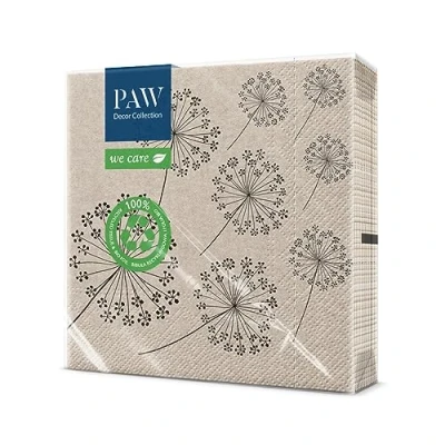Imagen de PAW Servilletas Papel 3 Capas (33 x 33 cm) I 20 Unidades con Diseño de Naturaleza WE CARE Decoradas para Cumpleaños, Fiesta, Decoupage Color: Dandelions