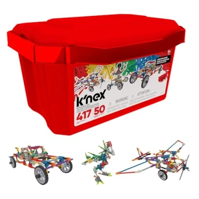 Imagen de K&#039;NEX 16511 Imagine Creation Zone 50 Model Building Set, 417 Piece Educational Learning Kit with Storage Tub, Engineering Construction Toys for Kids 5 +