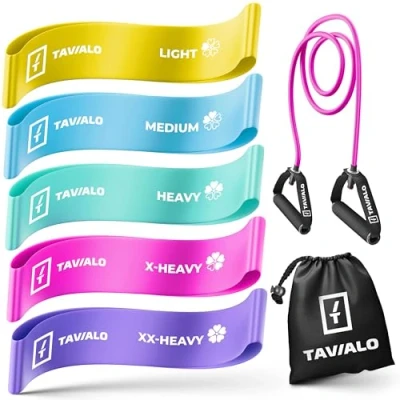 Imagen de TAVIALO Juego de 5 bandas resistencia + expansor 12 x 2 0,35/0,5/0,7/1,0/1,2 mm.